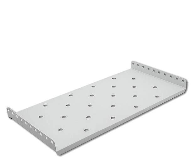 Qoltec Półka do szafy RACK stała 490x250 szara - 1329973 - zdjęcie 2